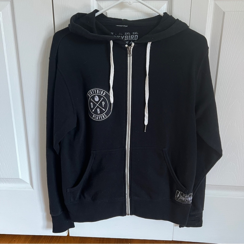 Dirtybird Records Black Zip Up Hoodie Unisex Small
